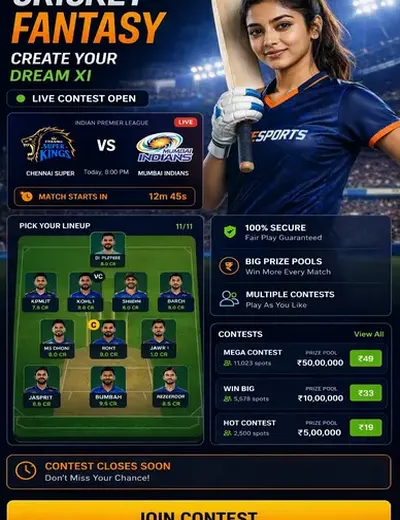 9898 (9898 bet) fantasy cricket & matchday visual 3